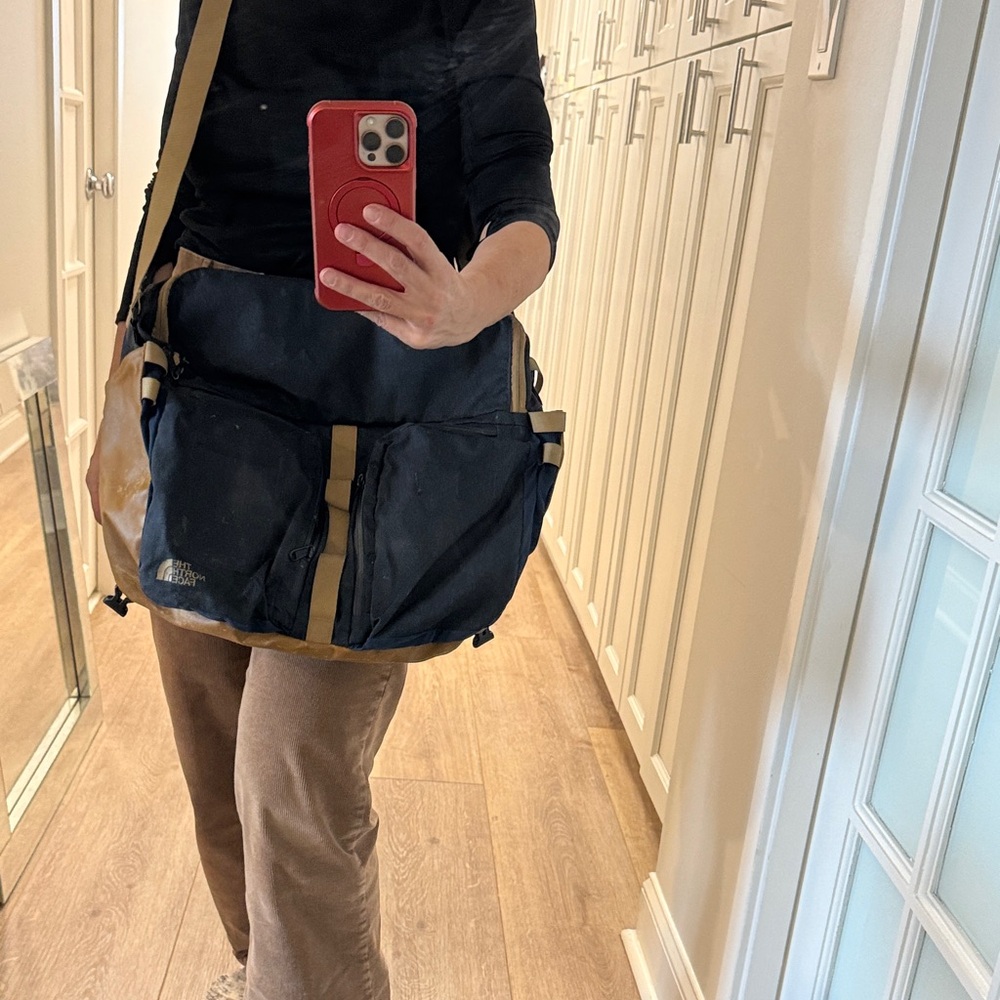 The North Face Black and Tan Men's messinger Bag